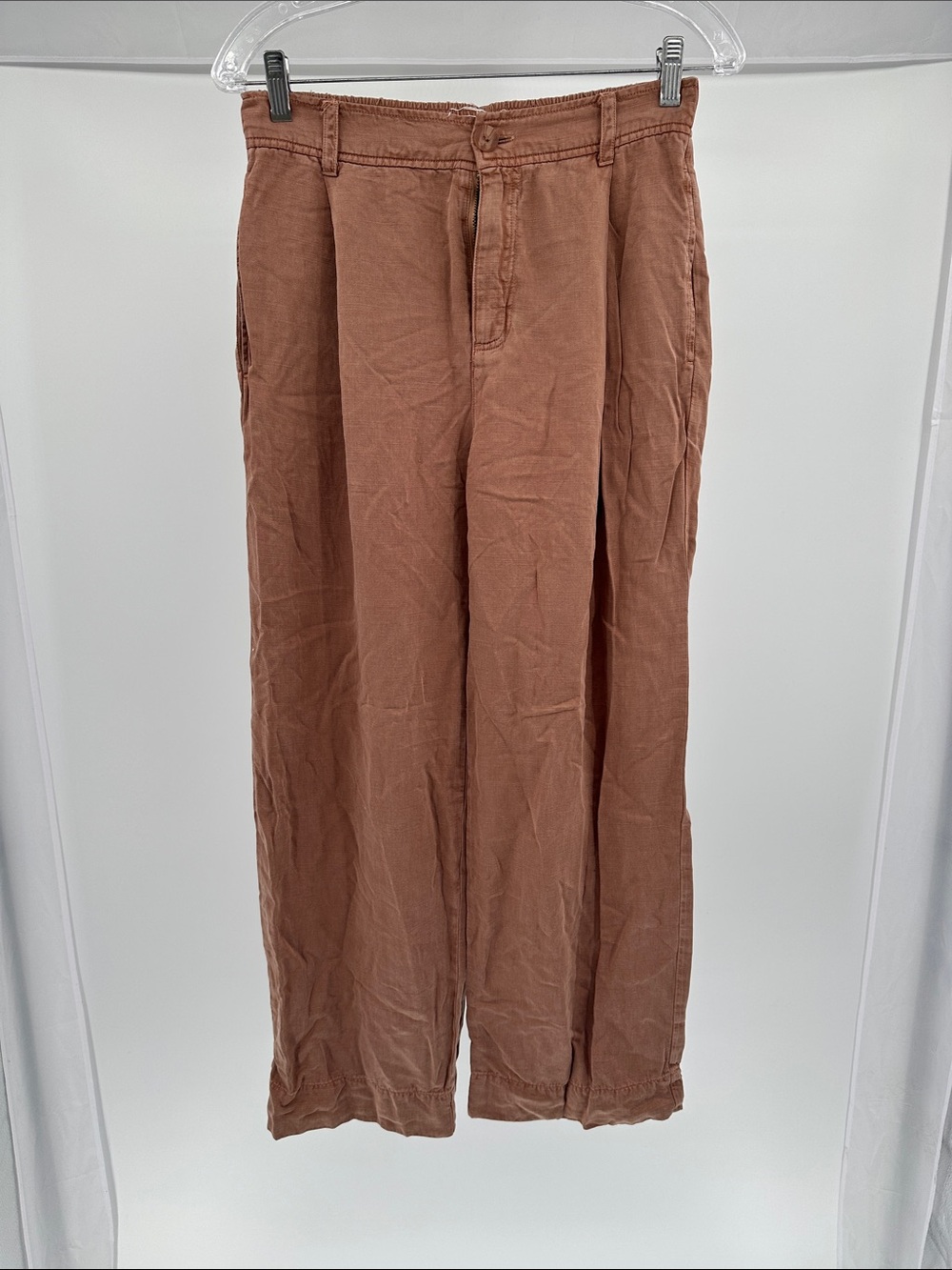Bella Dahl Wide‑Leg Trousers in Rust